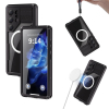 Etui na Samsung S26 ULTRA wodoodporne Shellbox Mars z metalowym ringiem czarne-634019