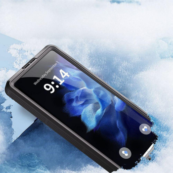 Etui na Samsung S26 ULTRA wodoodporne Shellbox Mars z metalowym ringiem czarne-634018
